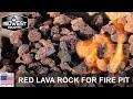 Midwest Hearth Red Lava Rock for Gas Fire Pits