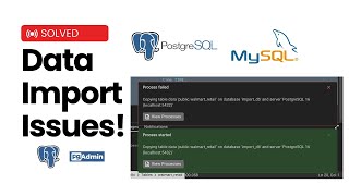 Effortless Data Import: Excel to PostgreSQL Tutorial | Fix Errors in PgAdmin 4 MySQL