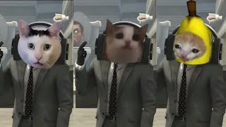 Speakerman dance with meme cats