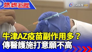 首批牛津AZ疫苗副作用多？ 傳醫護施打意願不高【熱線追蹤】