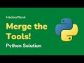 Python HackerRank Solutions: Merge the Tools