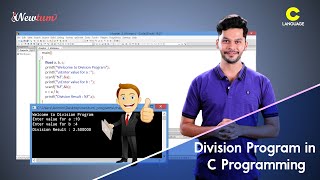 Division program in C Programming