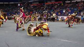 MVI 8605 FSIN Powwow 2023, Teen Boy's Traditional Contest, Saturday Afternoon...