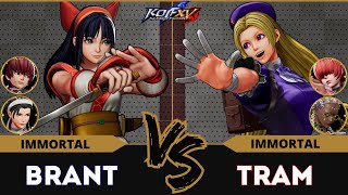 KOF XV⭐BRANT (O.Chris/Nakoruru/Chizuru) vs TRAM (Shermie/Hinako/Dolores)⭐Ranked Match - 02/25