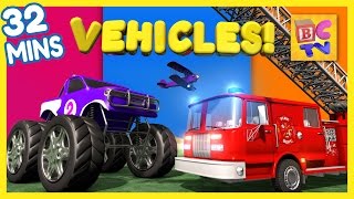Fire Truck, Dump Truck, Monster Truck & More | Vehicles for Kids Collection Vol 1