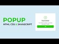 How To Make A Popup Modal Box Using HTML CSS & JavaScript