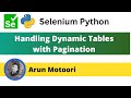 Handing Dynamic Tables with Pagination in Selenium Python (Selenium Python)