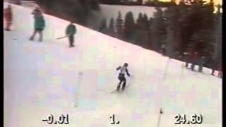 Armin Bittner wins slalom II (Kranjska Gora 1990)
