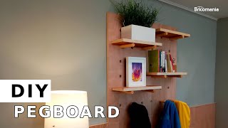 DIY PEGBOARD: Renovamos el hall con este panel perforado organizador // Bricomania