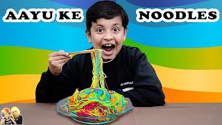 AAYU KE NOODLES | Maggi vs Rainbow Noodles | Aayu and Pihu Show