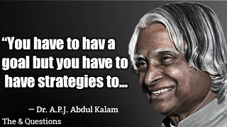 👉 Always Be Silent In 37 Questions - APJ Abdul Kalaim - Life quotes - Questions & Motivation