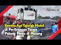 Kereta Api Tabrak Mobil di Perlintasan Tanpa Palang Pintu di Malang