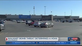 San Angelo area Walmarts bomb threat determined a hoax
