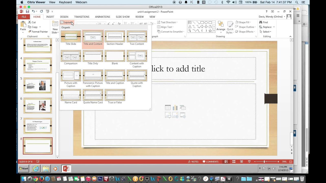 How To Change The Layout Of A Slide To Section Header Using PowerPoint ...