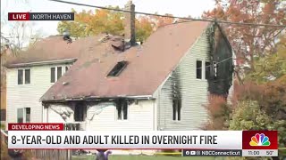 8-year-old boy and elderly man killed in house fire in North Haven, Connecticut