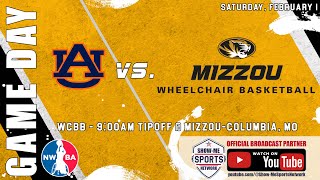 WCBB: Mizzou Wheelchair Basketball vs. University of Auburn Tigers: 2/1/25: Broadcast #0715