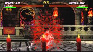 Ultimate Mortal Kombat 3 - Jade fatality, animality, friendship, babality