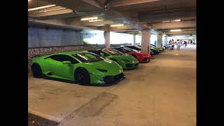 Lamborghini's taking over Miami. 200+ Lambos, Bullfest Miami 2019