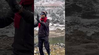 Tezpur to Tawang road trip. #snowfall #tawang #travel #shortvideo