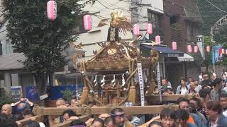 令和元年　目黒区＜上目黒・天祖神社＞例大祭　本社神輿=渡御（目黒銀座二番街）