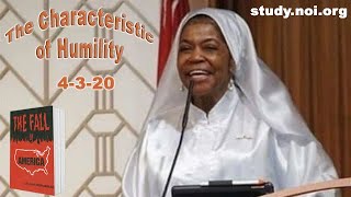 The Characteristic of Humility • Min Ava Muhammad - 4/3/20