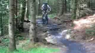 Ian riding Kirroughtree Singletrack