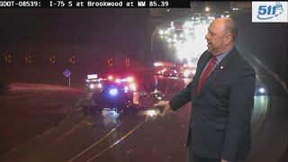 Atlanta traffic | Ramp from I-75 South to I-75 North closed after wreck