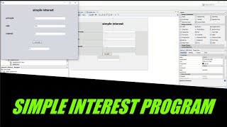 JAVA:NETBEANS | SIMPLE INTEREST CALCULATOR.
