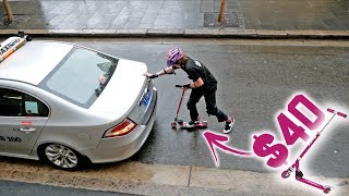 $40 RAZOR SCOOTER VS THE STREETS!