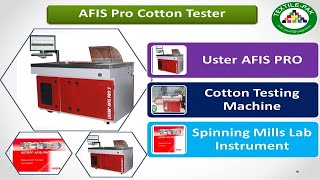 Spinning Lab Test| AFIS Pro.2 Operates| Cotton & Sliver Test Instrument| Cotton Tester| Textile Pak.