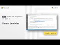 Demo: Lambdas | More Python for Beginners [5 of 20]