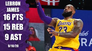LeBron James nearly records triple-double [GAME 4 HIGHLIGHTS] | 2020 NBA Playoffs