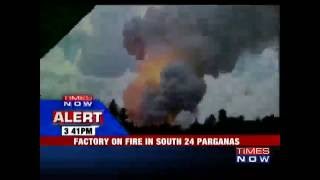 Fire At Illegal Firecracker Factory in West Bengal - Full Footage