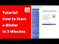 Digital Binders: How to start a binder in 3 minutes