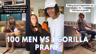100 MEN vs 1 GORILLA 😂😂| Prank Compilation