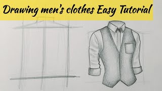 How to draw men's clothing Menswear drawing Drawing men's clothes Fashion Illustration sketch ideas