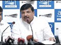 aap rs member sanjay singh briefs on rafale scam