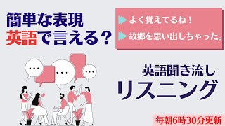 後編：簡単な表現　英語で言える？【リスニング】使えるフレーズ　英会話初級　初心者　聞き流し