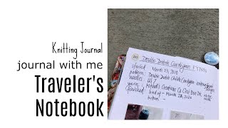 Knitting Journal update * 01/2020 * B6 Traveler's Notebook