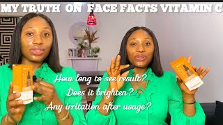 MY HONEST REVIEW ON FACE FACT BRIGHTENING \u0026 ILLUMINATE VITAMIN C SERUM #skincare #skinbrightening