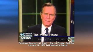 President George H.W. Bush Announces Persion Gulf War 1-16-91