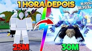 1 HORA CAÇANDO BOUNTY COM A NOVA YETI NO BLOX FRUITS!!! 🐻❄️ (PEGUEI MUITO BOUNTY!)