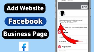 How To Add Website in Facebook Business Page.