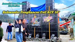 Subwoofer Penghancur Full RCF 18 inch Amunisi Baru Mustika Production