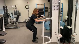 Physical Therapist Shows Proper Squat Form