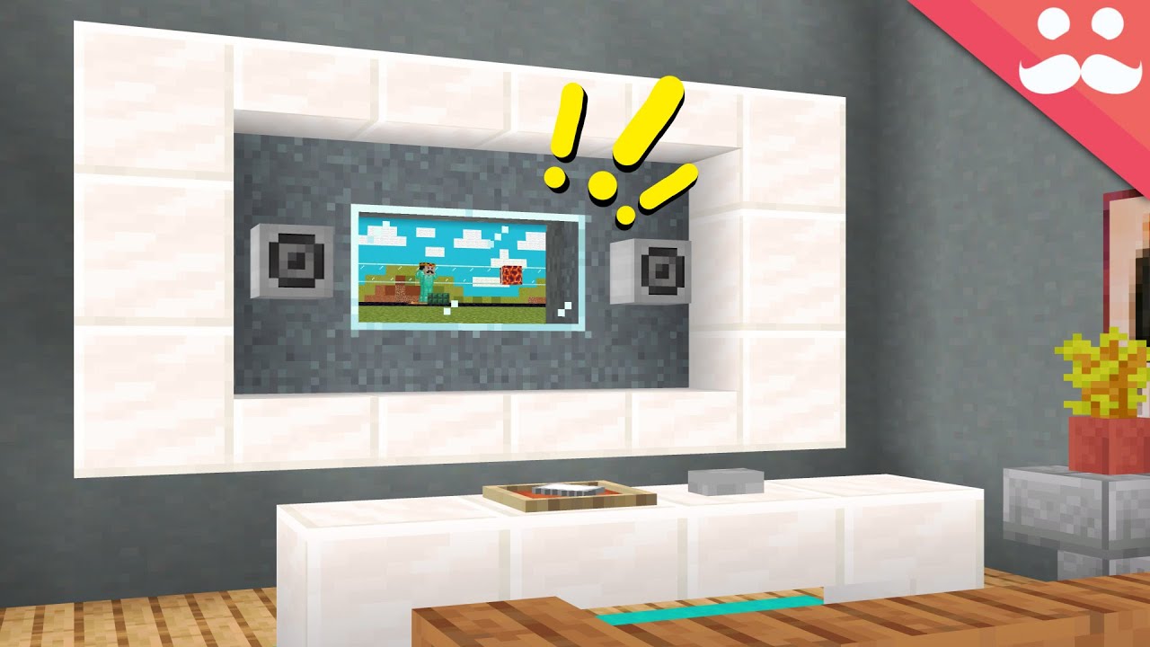 I Made A Working Tv In Minecraft Youtube