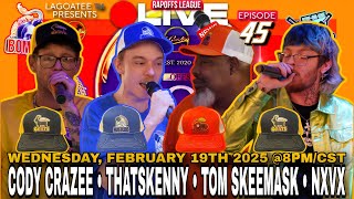 RapOffs League Live News Ep.45 w/Cody CraZee,ThatsKenny,Tom Skeemask \u0026 NxVx