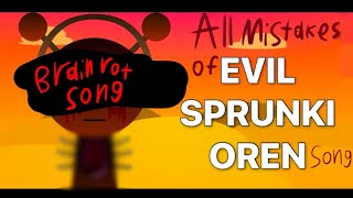 All mistakes of Evil Sprunki Oren song #1