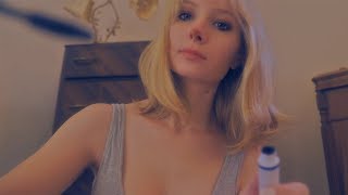 ASMR Quick Makeup w/ Best Friend ~ Gum Chewing and Whispering