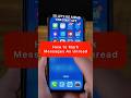 How to Mark Text Messages as Unread on iPhone  #iPhoneTips #iOS18 #Apple #TextMessages #Unread